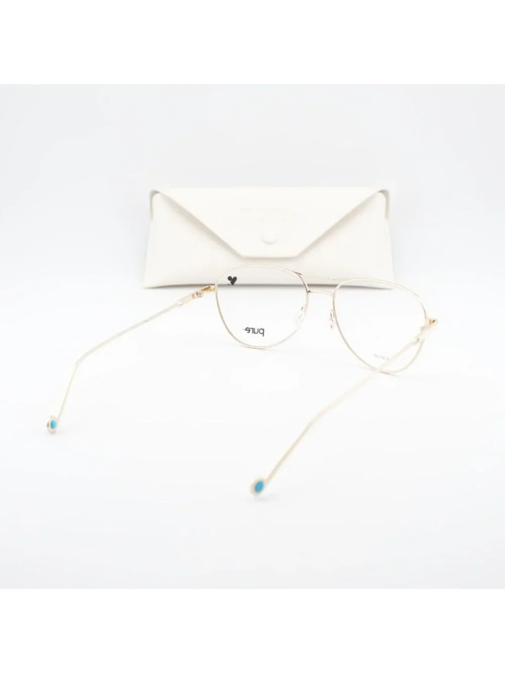 Pure P-5024 N 719 Square Eyeglasses 56mm – Gold